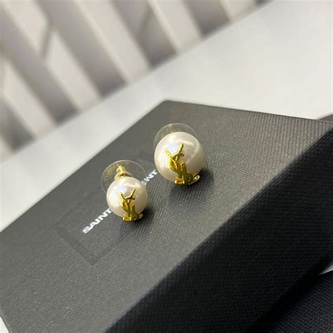 ysl pearl earrings|ysl earrings dupe.